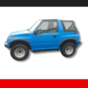 Vitara 4cc 2 porta 91/98-fender Cj de alargadores de para-lamas